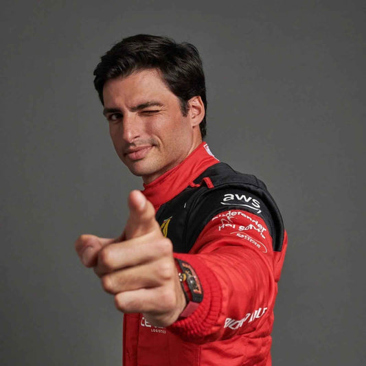 2023 New Carlos Sainz Jr Race Scuderia Ferrari F1 Replica Racing Suit