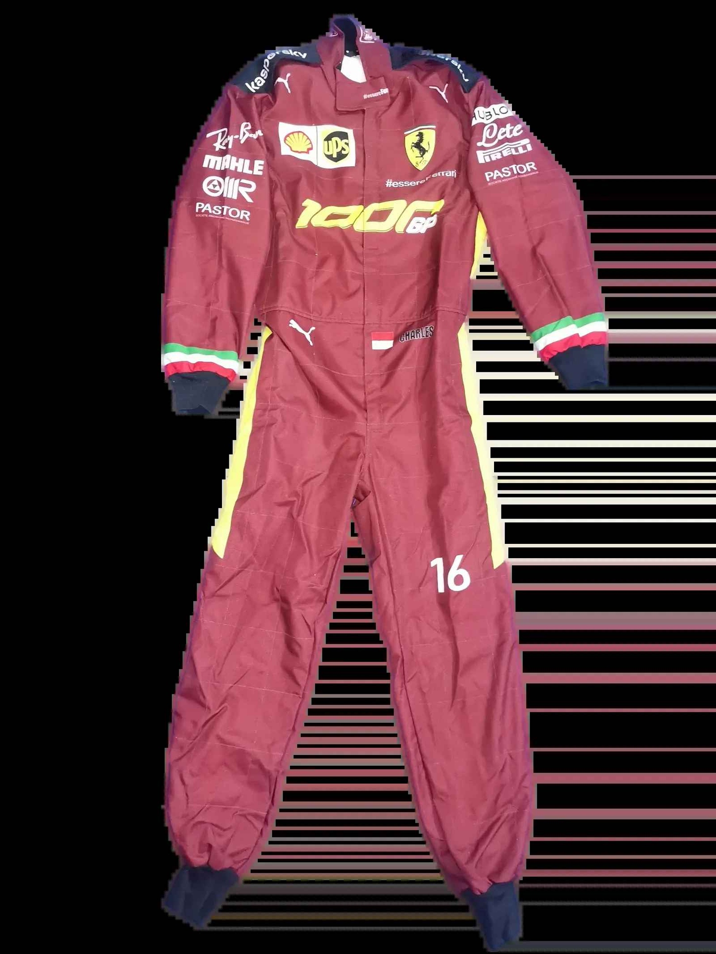 Charles Leclerc Ferrari 1000 GP Racing Suit 2020