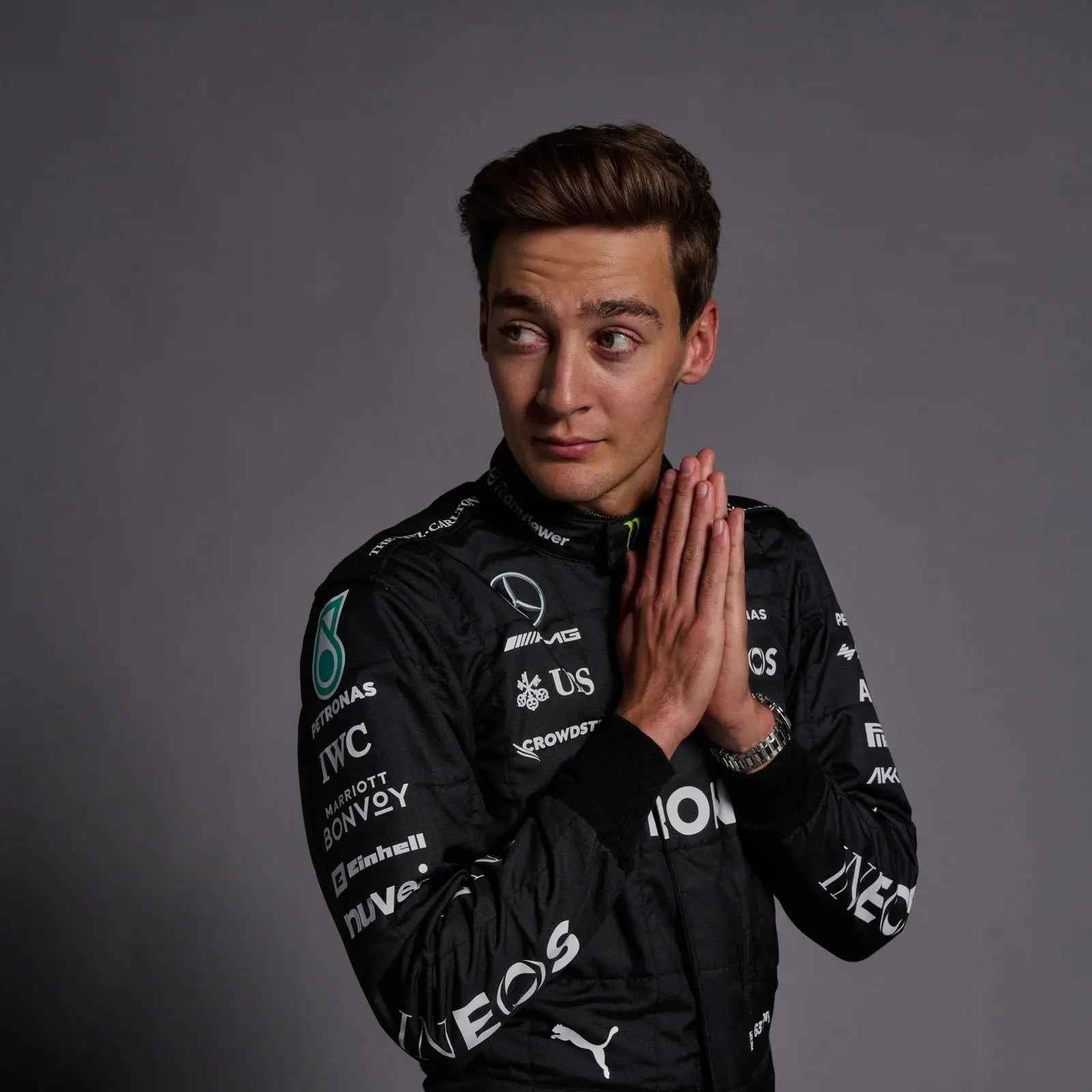 New 2023 George Russell Mercedes-AMG Petronas F1 Team Race Suit Replica