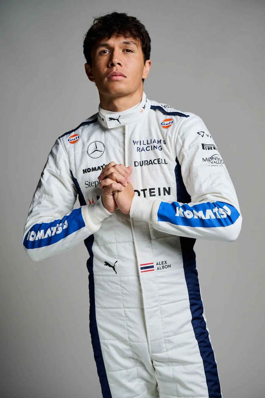 New 2024 Alexander Albon F1 Team Williams Racing Replica Racing Suit go kart racing suit youth