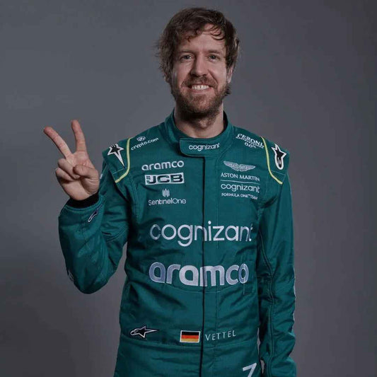 Sebastian Vettel 2022 F1 Team Aston Martin Replica Race Suit