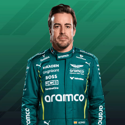2025 Fernando Alonso Aston Martin Aramco Formula One Team Racing Suit